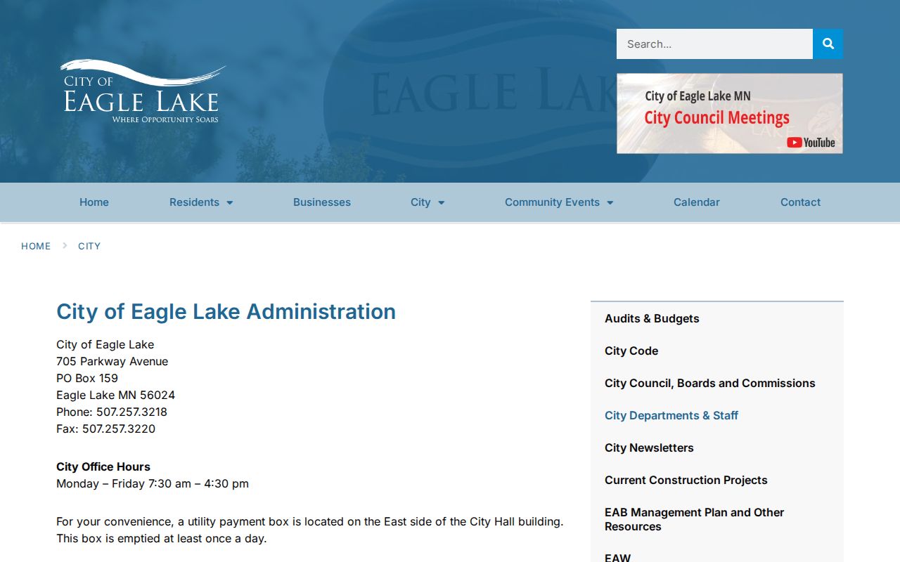 Eagle Lake court docket routing with city administration information